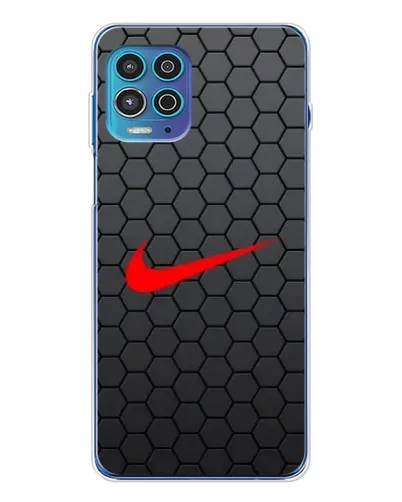 Чехол для Motorola MOTO G100 Pro с картинкой «Nike — карбоновая сетка»