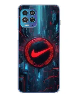 Чехол для Motorola MOTO G100 Pro с картинкой «Техногенный стиль Nike»