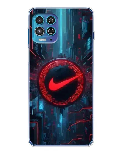 Чехол для Motorola MOTO G100 Pro с картинкой «Техногенный стиль Nike»