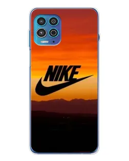 Чехол для Motorola MOTO G100 Pro с картинкой «Nike — вечерний горизонт»