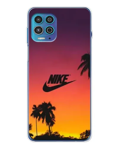 Чехол для Motorola MOTO G100 Pro с картинкой «Nike на закате солнца»