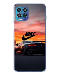 Чехол для Motorola MOTO G100 Pro с картинкой «Nike и суперкар»