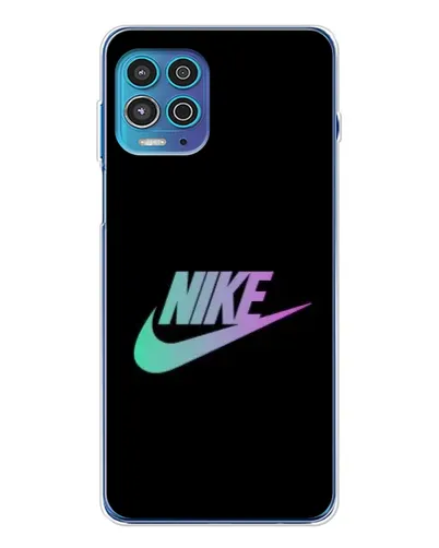 Чехол для Motorola MOTO G100 Pro с картинкой «Nike — городская ночь»