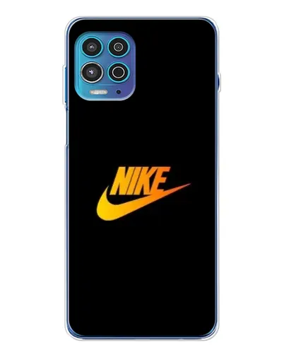 Чехол для Motorola MOTO G100 Pro с картинкой «Золотой логотип Nike»