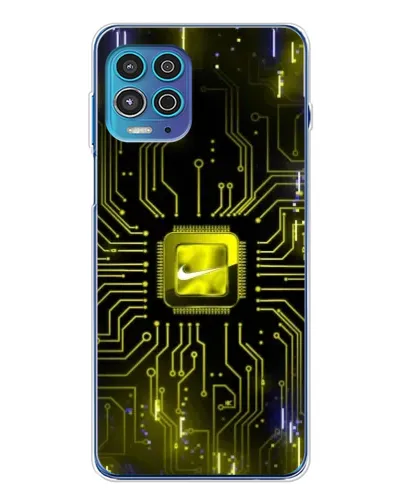 Чехол для Motorola MOTO G100 Pro с картинкой «Nike — золотая искра»