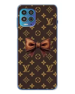 Чехол для Motorola MOTO G100 Pro с картинкой «LV с бантом»
