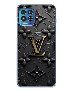 Чехол для Motorola MOTO G100 Pro с картинкой «Кожаная текстура LV»