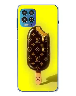 Чехол для Motorola MOTO G100 Pro с картинкой «Мороженое от LV»