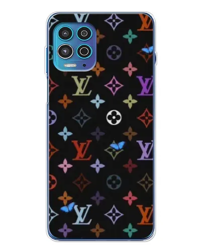 Чехол для Motorola MOTO G100 Pro с картинкой «Цветная монограмма LV» Чехол для Motorola MOTO G100 Pro с картинкой «Цветная монограмма LV»