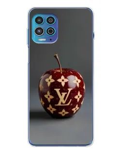 Чехол для Motorola MOTO G100 Pro с картинкой «Красное яблоко LV»