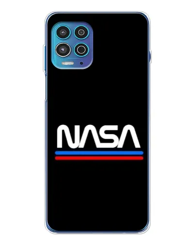 Чехол для Motorola MOTO G100 Pro с картинкой «NASA — классика Red Blue»
