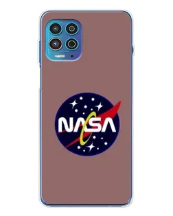Чехол для Motorola MOTO G100 Pro с картинкой «NASA — ретро космос»