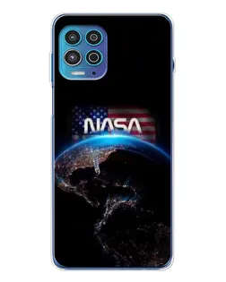 Чехол для Motorola MOTO G100 Pro с картинкой «Земля из космоса NASA»