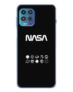 Чехол для Motorola MOTO G100 Pro с картинкой «NASA — технический принт»