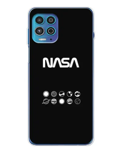 Чехол для Motorola MOTO G100 Pro с картинкой «NASA — технический принт»