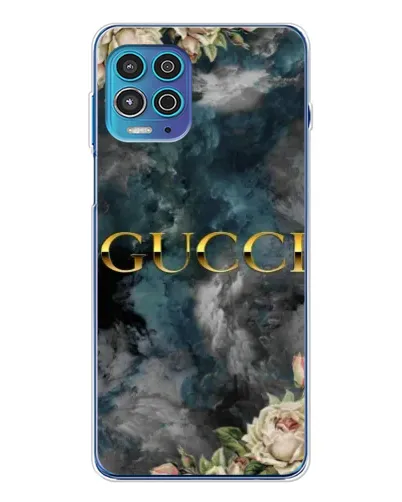 Чехол для Motorola MOTO G100 Pro с картинкой «Абстрактные цветы Gucci»