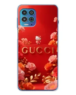 Чехол для Motorola MOTO G100 Pro с картинкой «Gucci — золотой сад»