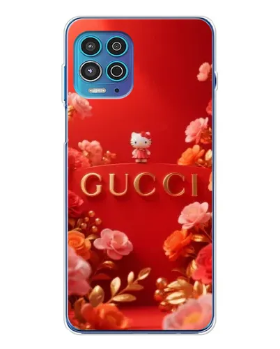 Чехол для Motorola MOTO G100 Pro с картинкой «Gucci — золотой сад»