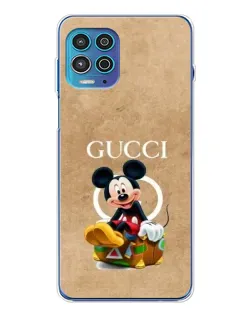 Чехол для Motorola MOTO G100 Pro с картинкой «Микки Маус Gucci — крафт»