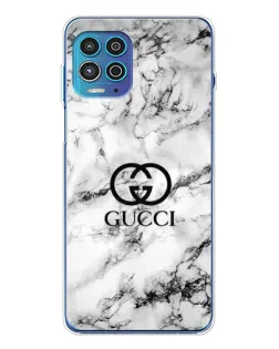 Чехол для Motorola MOTO G100 Pro с картинкой «Gucci — мраморный шик»