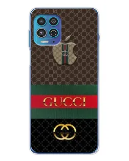 Чехол для Motorola MOTO G100 Pro с картинкой «Gucci — брендированный десерт»