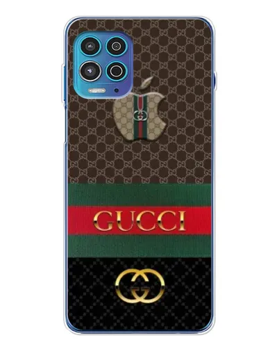 Чехол для Motorola MOTO G100 Pro с картинкой «Gucci — брендированный десерт»