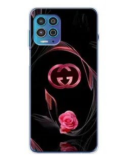 Чехол для Motorola MOTO G100 Pro с картинкой «Gucci — неоновая роза»