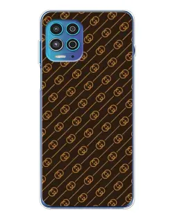 Чехол для Motorola MOTO G100 Pro с картинкой «Gucci — золотые диагонали»