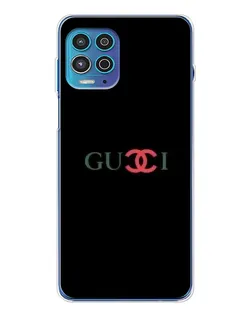 Чехол для Motorola MOTO G100 Pro с картинкой «Gucci — красный градиент»