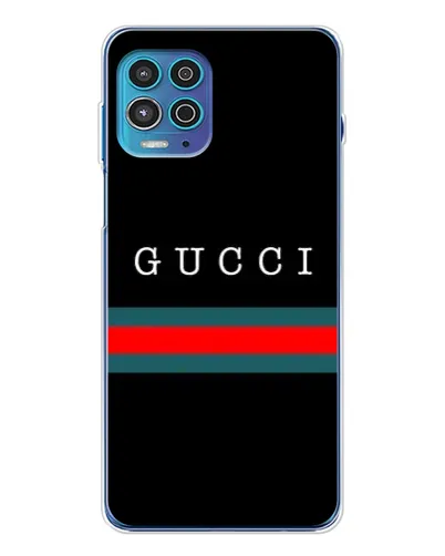 Чехол для Motorola MOTO G100 Pro с картинкой «Gucci — красный пояс»
