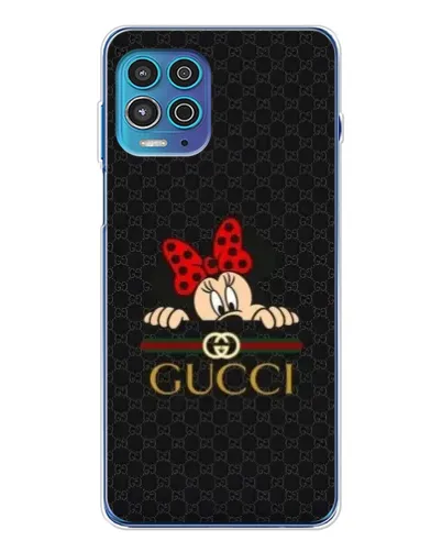 Чехол для Motorola MOTO G100 Pro с картинкой «Минни Маус Gucci — черный»