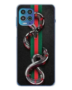 Чохол для Motorola MOTO G100 Pro з картинкою «Gucci — змія на смузі»