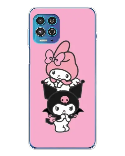 Чехол для Motorola MOTO G100 Pro с картинкой «My Melody и Kuromi»