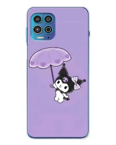 Чехол для Motorola MOTO G100 Pro с картинкой «Kuromi с зонтиком»
