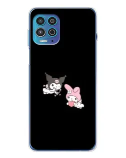 Чехол для Motorola MOTO G100 Pro с картинкой «My Melody и Kuromi» Чехол для Motorola MOTO G100 Pro с картинкой «My Melody и Kuromi»