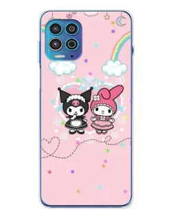 Чехол для Motorola MOTO G100 Pro с картинкой «My Melody и Kuromi» Чехол для Motorola MOTO G100 Pro с картинкой «My Melody и Kuromi»