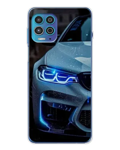 Чехол для Motorola MOTO G100 Pro с картинкой «Взгляд BMW с синими фарами» Чехол для Motorola MOTO G100 Pro с картинкой «Взгляд BMW с синими фарами»