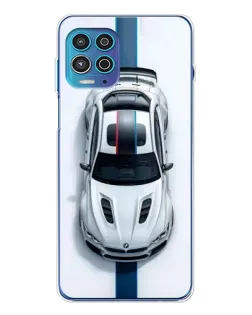 Чехол для Motorola MOTO G100 Pro с картинкой «Вид сверху — BMW M»