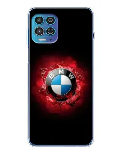 Чехол для Motorola MOTO G100 Pro с картинкой «Логотип BMW — вспышка»