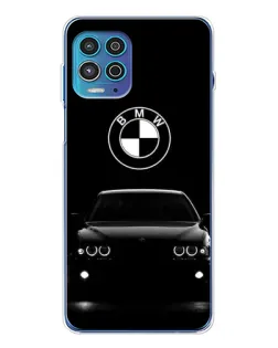 Чехол для Motorola MOTO G100 Pro с картинкой «BMW — взгляд из темноты»
