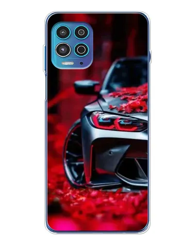 Чехол для Motorola MOTO G100 Pro с картинкой «Спортивная BMW и цветы» Чехол для Motorola MOTO G100 Pro с картинкой «Спортивная BMW и цветы»