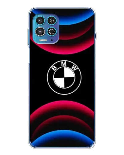 Чехол для Motorola MOTO G100 Pro с картинкой «Логотип BMW и неоновые дуги» Чехол для Motorola MOTO G100 Pro с картинкой «Логотип BMW и неоновые дуги»