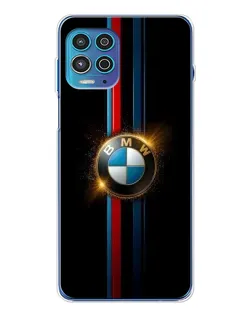 Чехол для Motorola MOTO G100 Pro с картинкой «BMW M-Power неон»