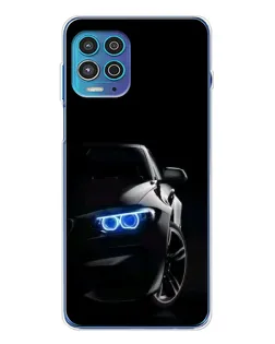 Чохол для Motorola MOTO G100 Pro з картинкою «BMW — нічний погляд»