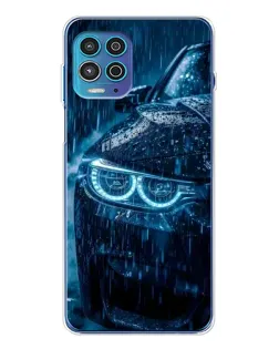 Чохол для Motorola MOTO G100 Pro з картинкою «BMW під дощем»