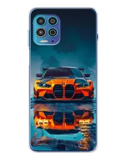 Чохол для Motorola MOTO G100 Pro з картинкою «BMW — золота емблема»