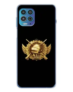 Чехол для Motorola MOTO G100 Pro с картинкой «PUBG — оранжевый градиент»
