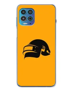 Чехол для Motorola MOTO G100 Pro с картинкой «PUBG — золотой шлем»