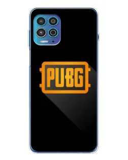 Чехол для Motorola MOTO G100 Pro с картинкой «PUBG — рамка лого»