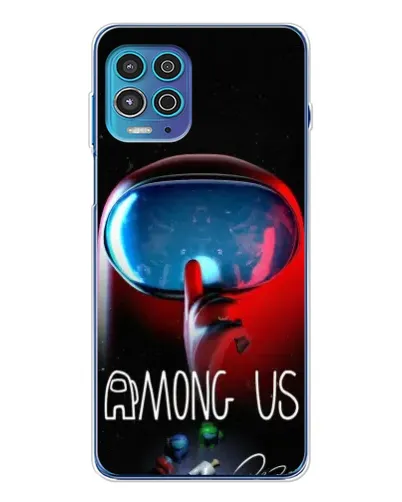 Чехол для Motorola MOTO G100 Pro с картинкой «Красный импостер — макро»